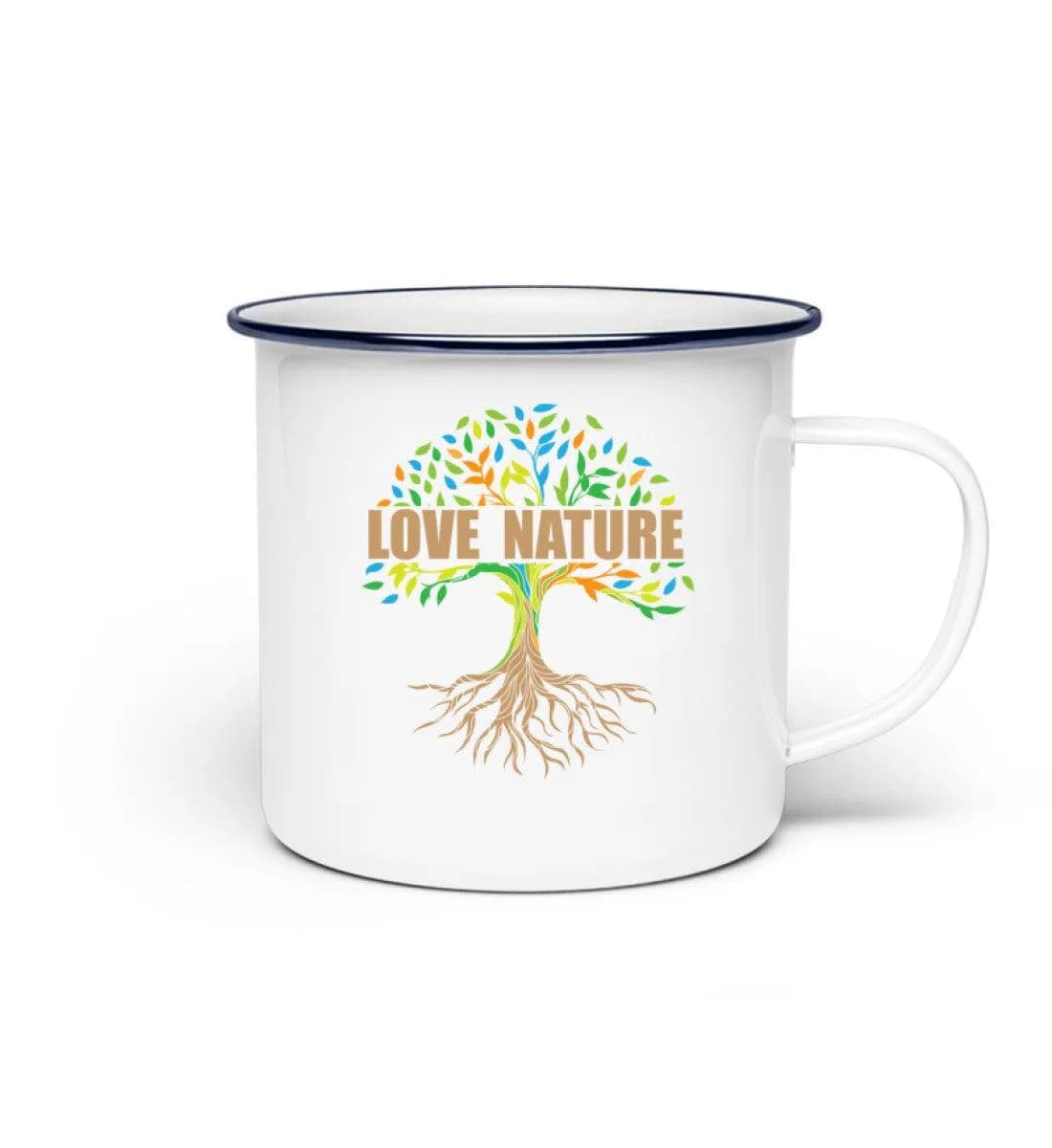 Love Nature Tree - Emaille Tasse 2