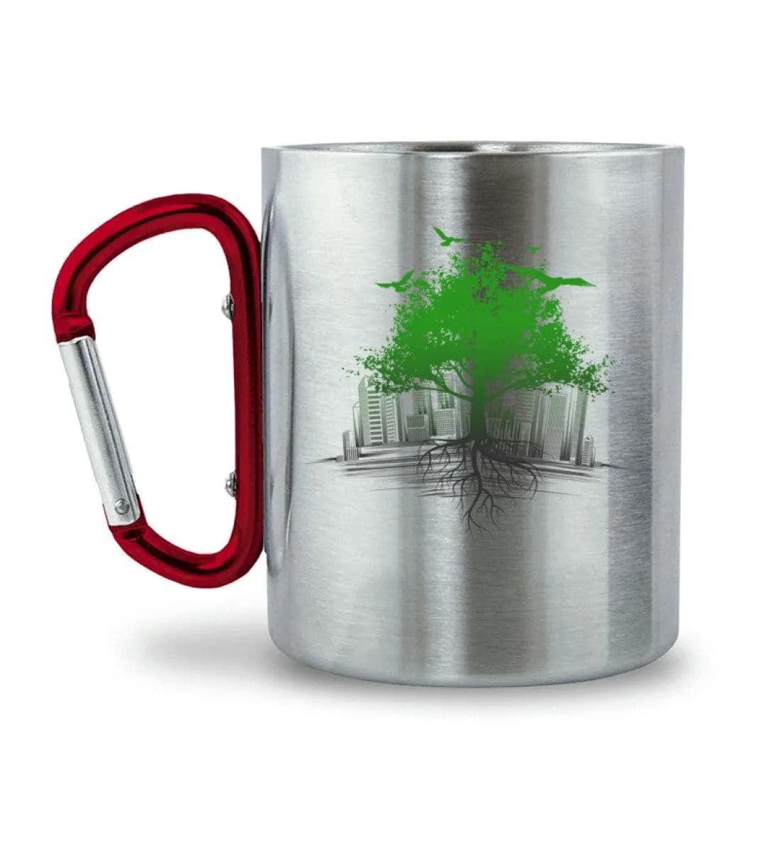 We need more trees - Edelstahltasse mit Karabinergriff 2