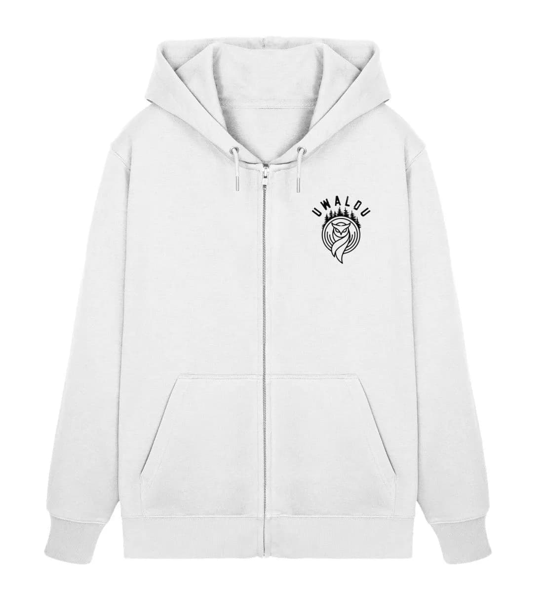 Der Wolf in den Bergen  - Unisex Organic Zipper 3