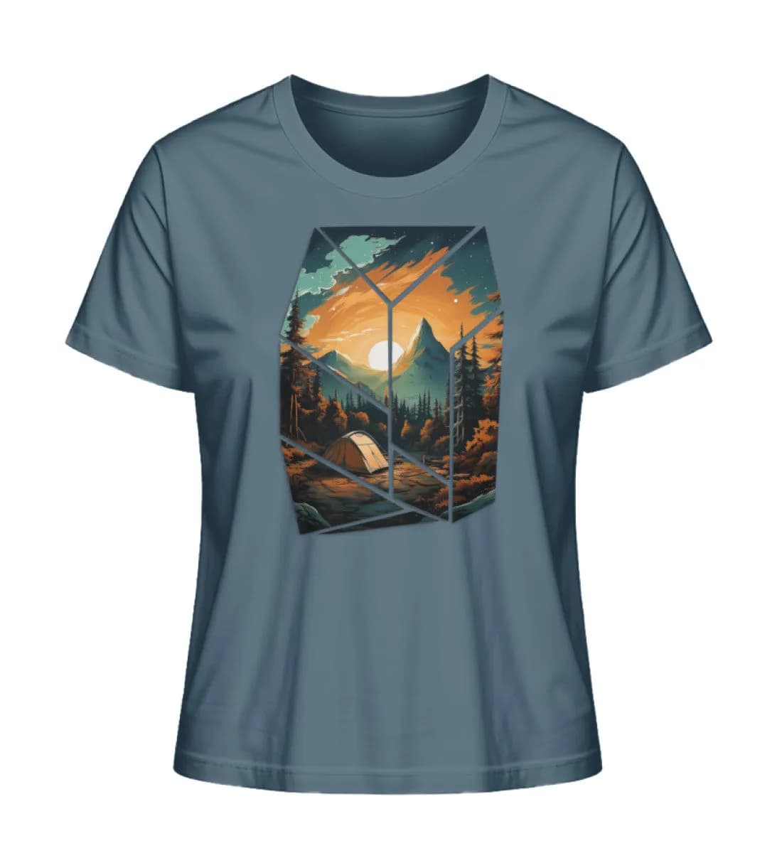 Camping in nature - Damen Premium Bio Shirt 3