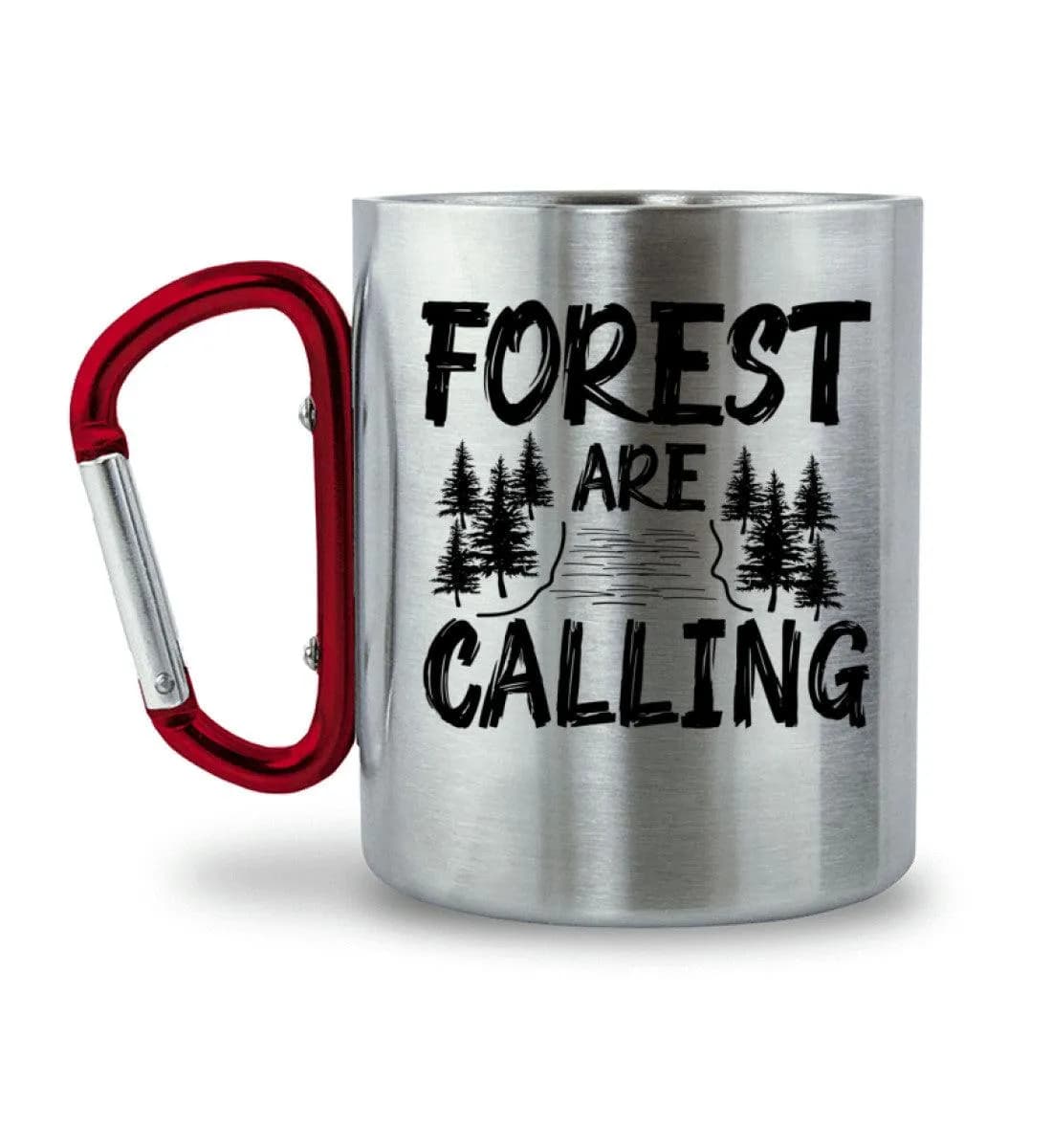 Forest are calling - Edelstahltasse mit Karabinergriff 2