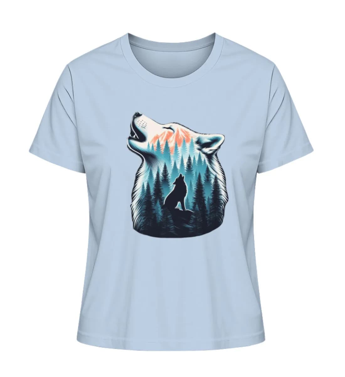 Einsamer Wolf - Damen Premium Bio Shirt