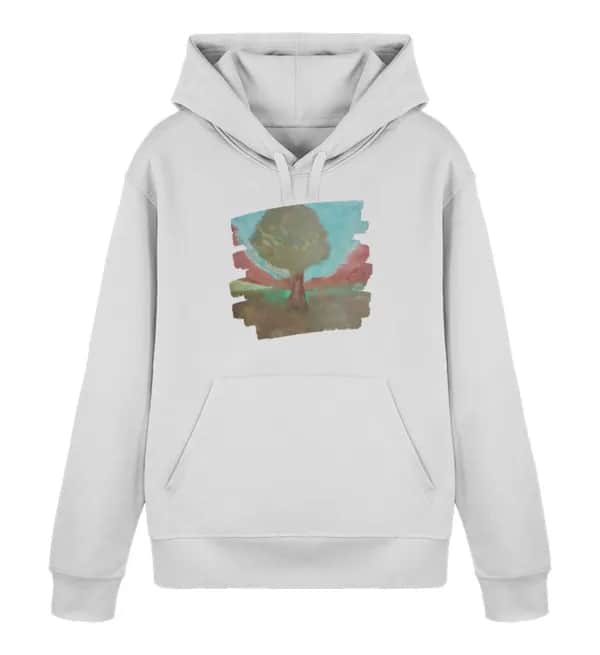 Baum im Tal - Unisex Basic Bio Hoodie