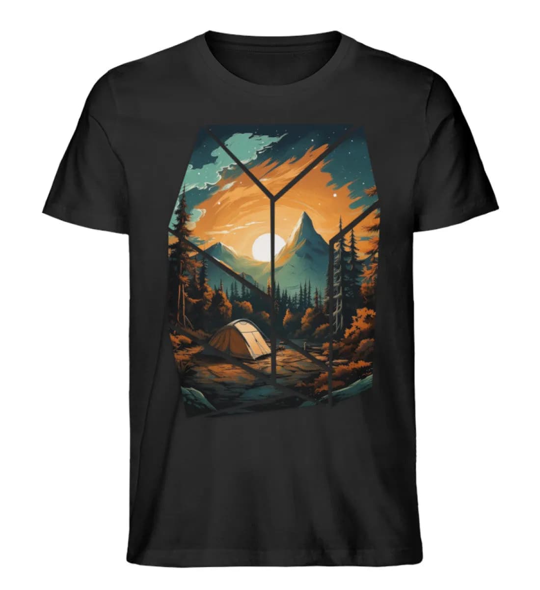 Camping in nature - Herren Premium Bio Shirt