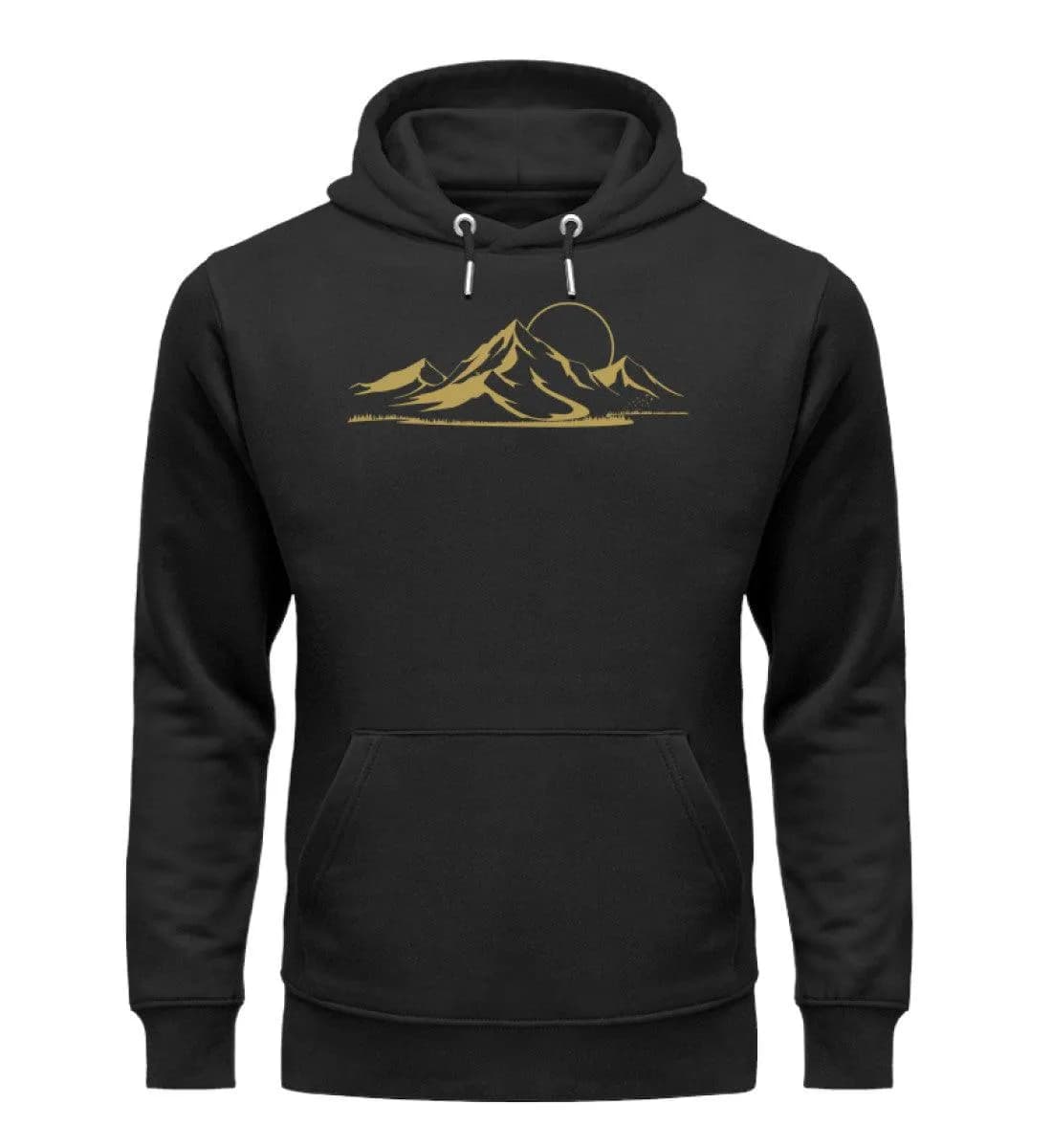 Berglandschaft gold - Unisex Premium Bio Hoodie