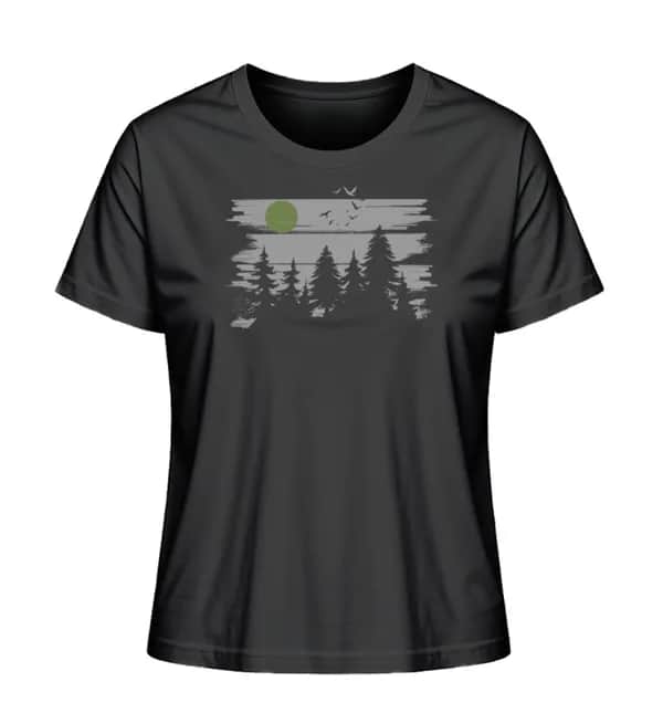 Wald mit Vollmond - Damen Premium Bio Shirt