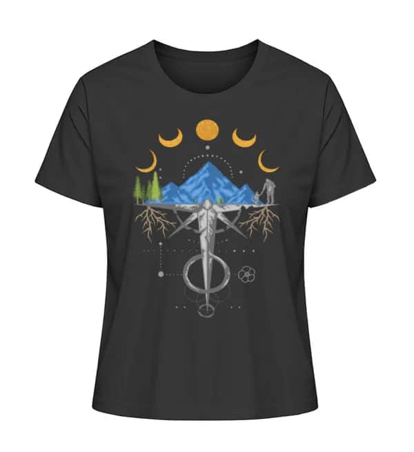 Harmonie der Berge - Damen Premium Bio Shirt