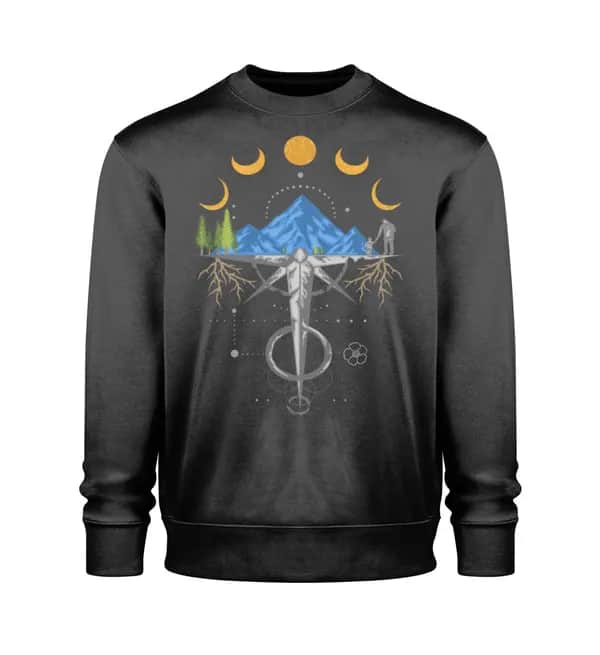 Harmonie der Berge - Unisex Bio Sweatshirt