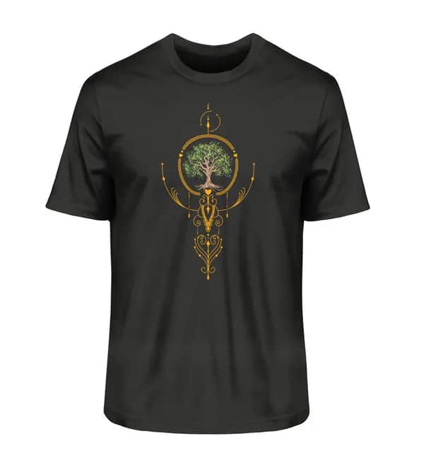 Baum mit Ornamenten - Herren Premium Bio Shirt