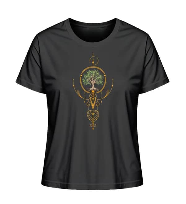 Baum mit Ornamenten - Damen Premium Bio Shirt