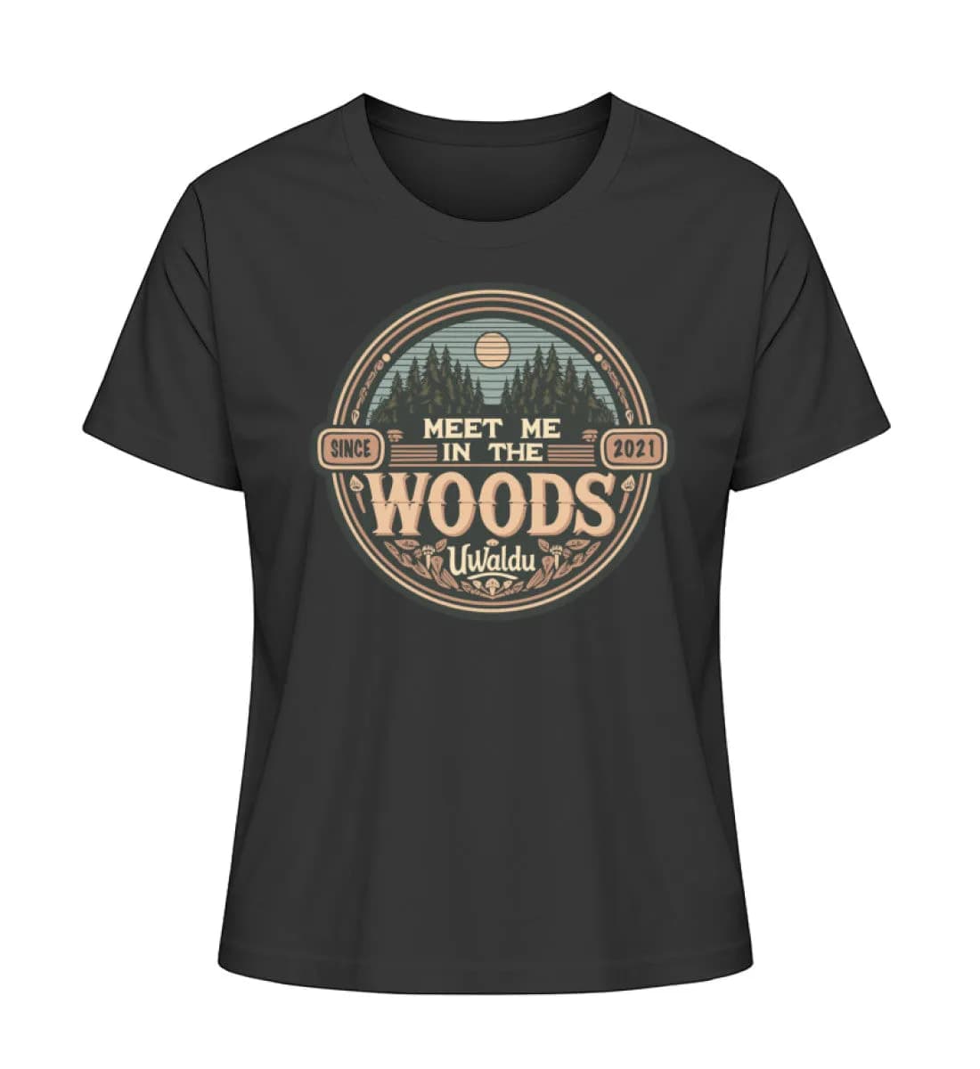 Meet me in the Woods round - Damen Premium Bio Shirt