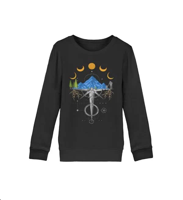 Harmonie der Berge - Kinder Bio Sweatshirt