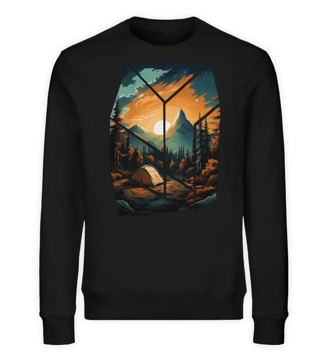Camping in nature - Unisex Bio Sweatshirt