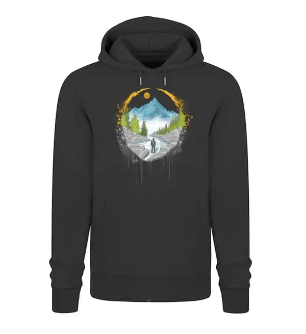 Mountain Path - Unisex Premium Bio Hoodie