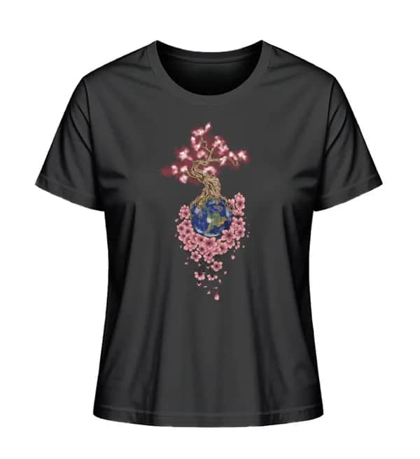 Flowertree Earth - Damen Premium Bio Shirt