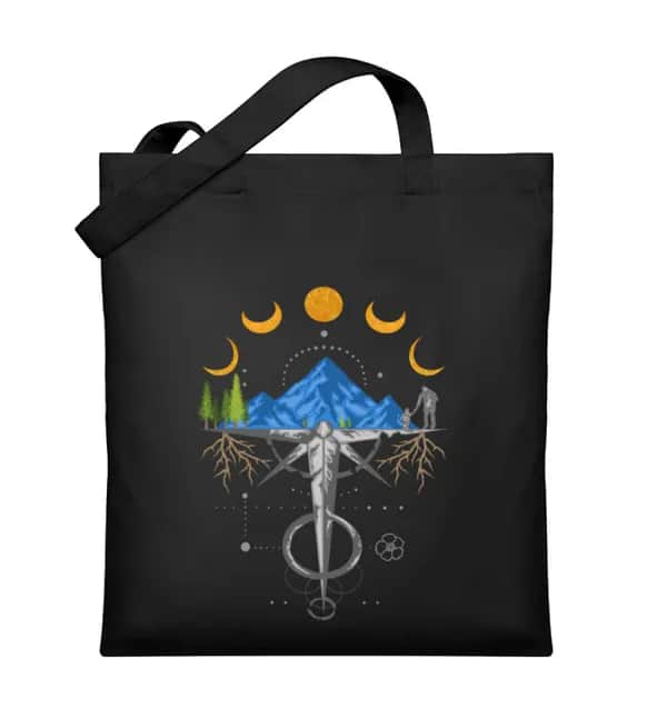 Harmonie der Berge - Organic Jutebeutel