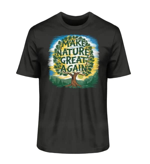 Make Nature great again Tree - Herren Premium Bio Shirt