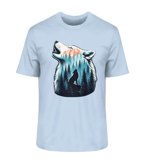 Einsamer Wolf - Herren Premium Bio Shirt