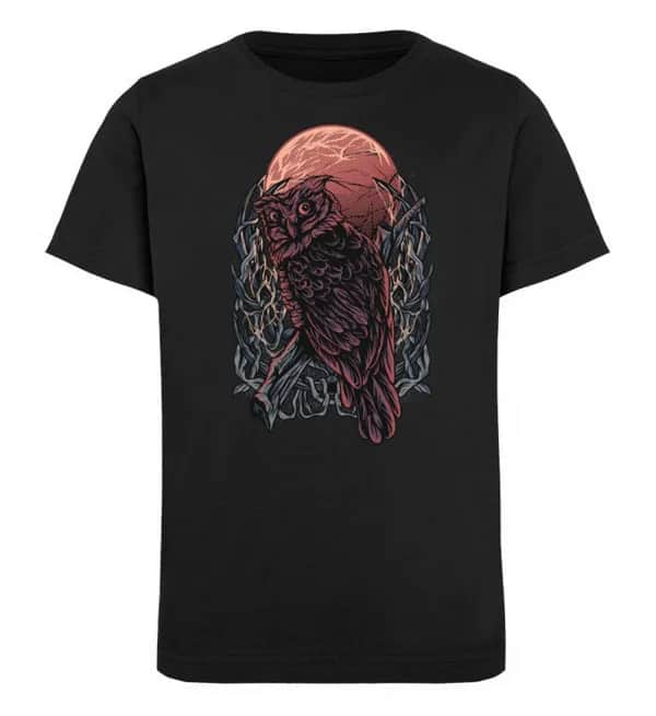 Eule Blutmond - Kinder Bio T-Shirt
